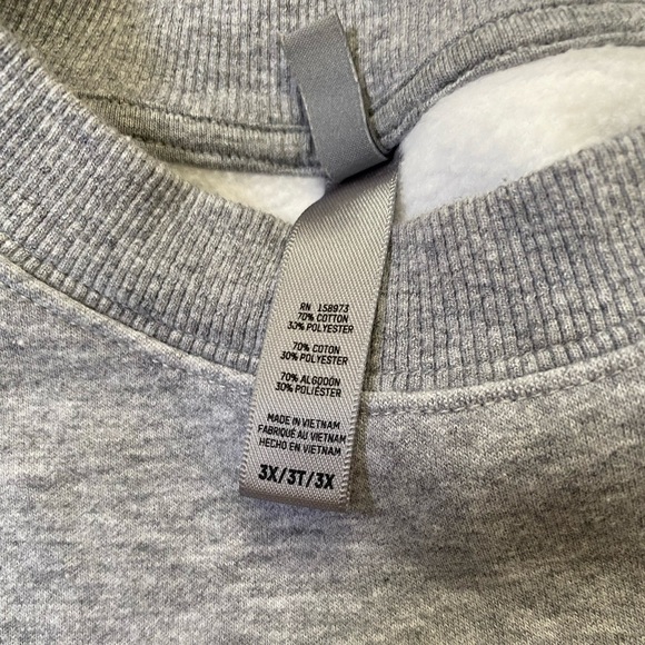 Skims Set Size 3xl Gray Sweatpants & Sweatshirt Cotton Blend - Picture 4 of 16